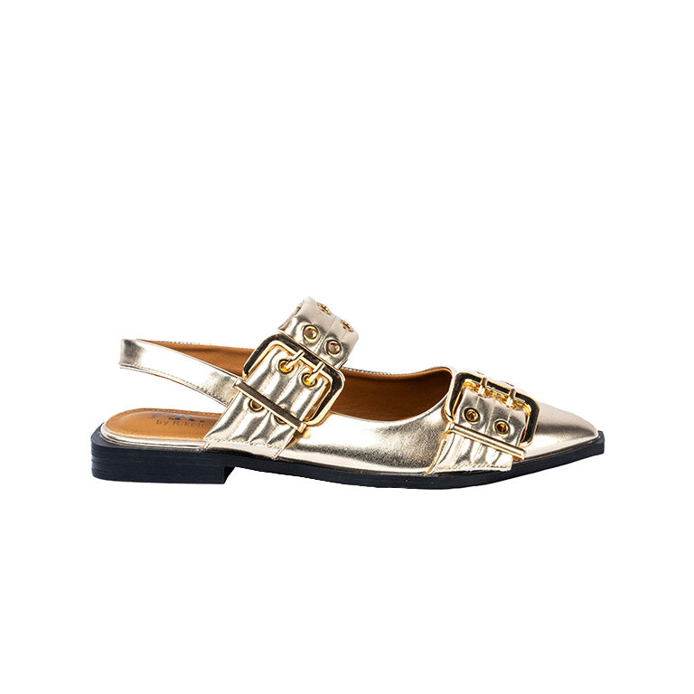 RIKELI82B CASUAL BALLERINA FLAT Dorado
