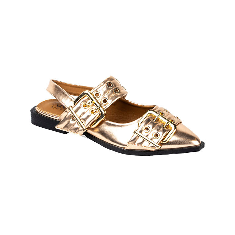 RIKELI82B CASUAL BALLERINA FLAT Bronce