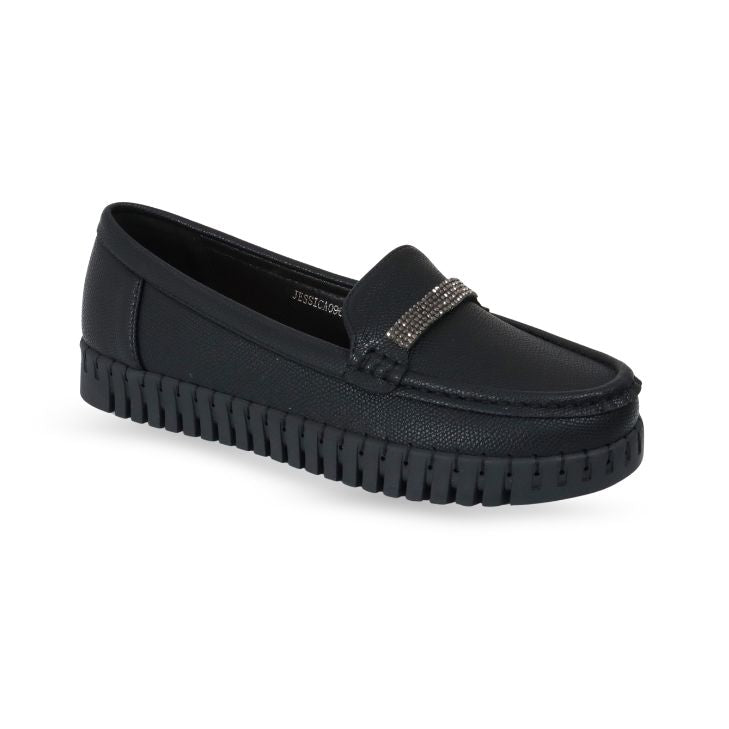 JESSICA096LA CASUAL MOCASINES CASUAL Negro