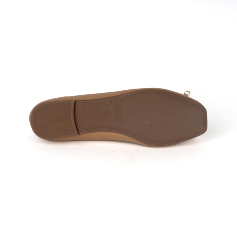 RIKELI107A BALLERINA FLAT Marron