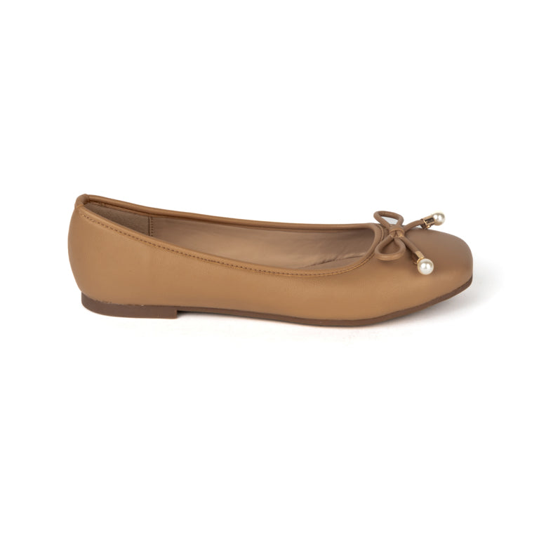 RIKELI107B BALLERINA FLAT Marron