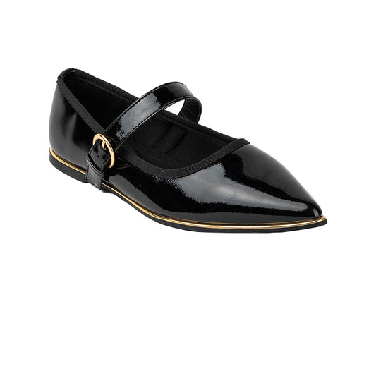 RIKELI108A BALLERINA FLAT Negro