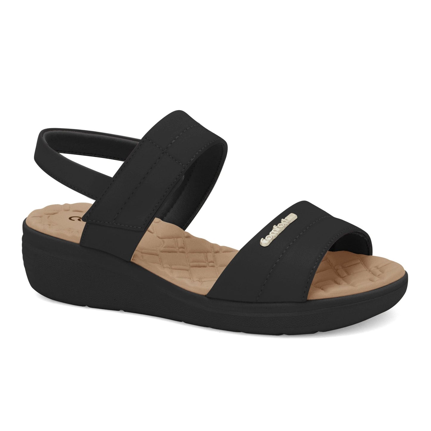 25-86402 SANDALIAS CUÑA Negro