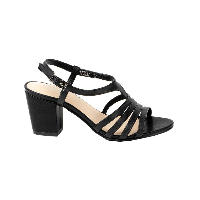 RK 233-22 Sandalias Tacón CMS 7 Negro