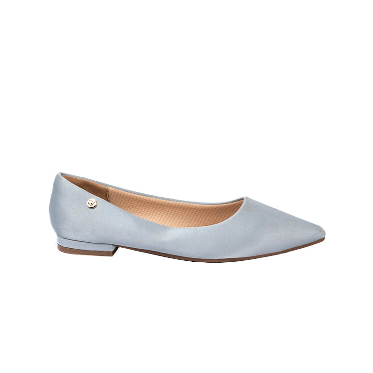 RIKELI80A CASUAL BALLERINA FLAT Plateado