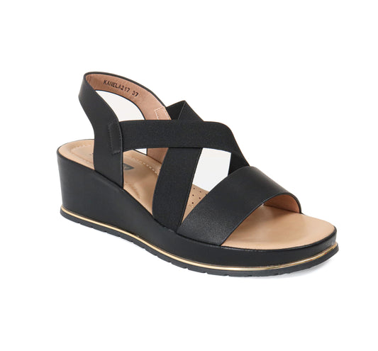 KANELA217LA CASUAL SANDALIAS CON HEBILLA Negro