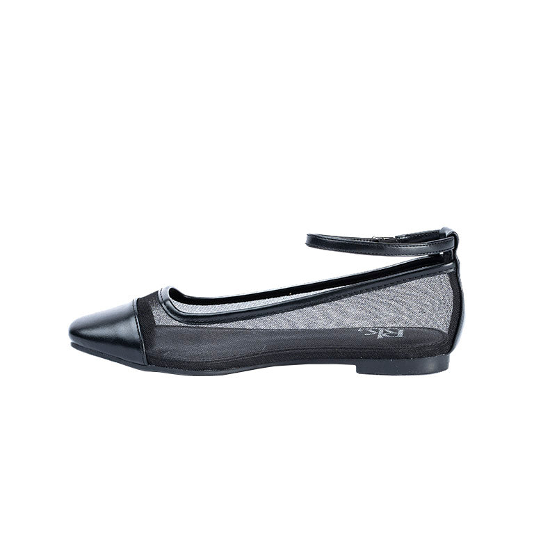 RIKELI76A CASUAL BALLERINA FLAT Negro