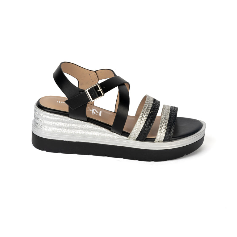 24402 SANDALIAS PLATAFORMA CMS 5 Negro
