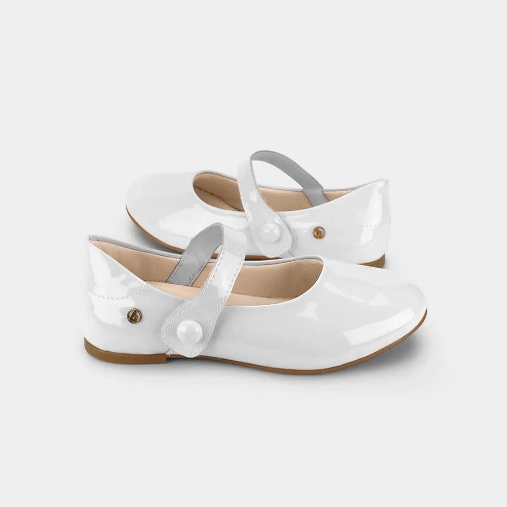 1238013 CASUAL BALLERINA FLAT Blanco