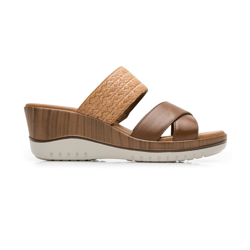 113324 SANDALIAS CUÑA EMILY Tan