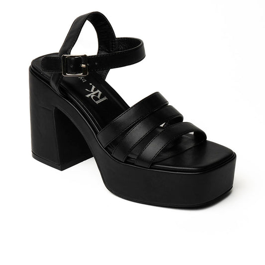 23034 SANDALIAS FLAT SANDALIAS Negro 39