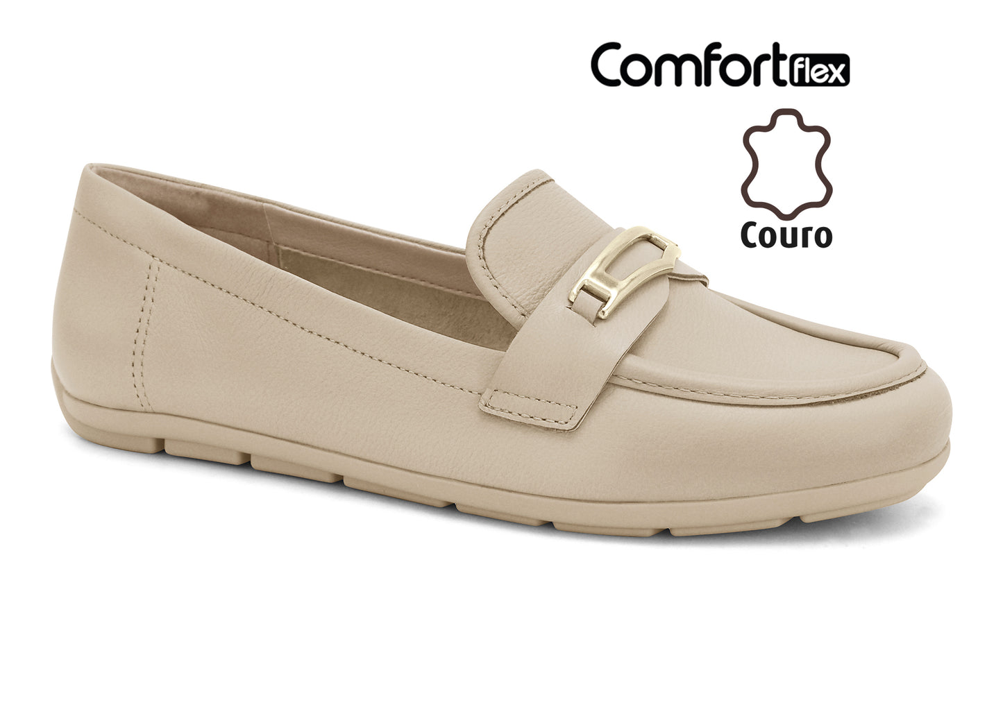 25-61331 CASUAL MOCASINES FLAT Natural