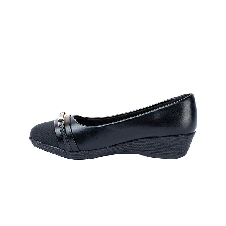 RIKELI86A CASUAL BALLERINA PLATAFORMA Negro