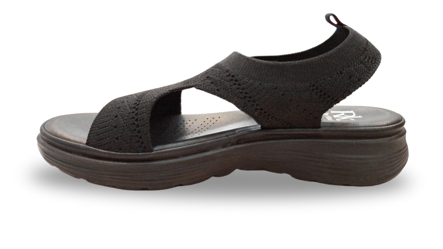 CY-240513 SANDALIAS PLATAFORMA COMFORT Negro