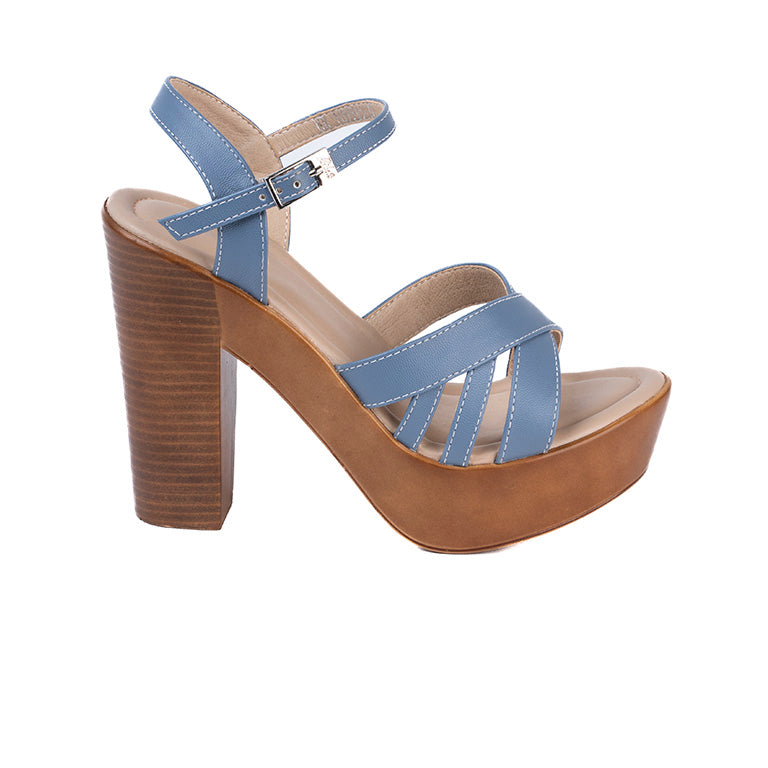 RK 157-75 SANDALIAS TACÓN CMS 12 Celeste