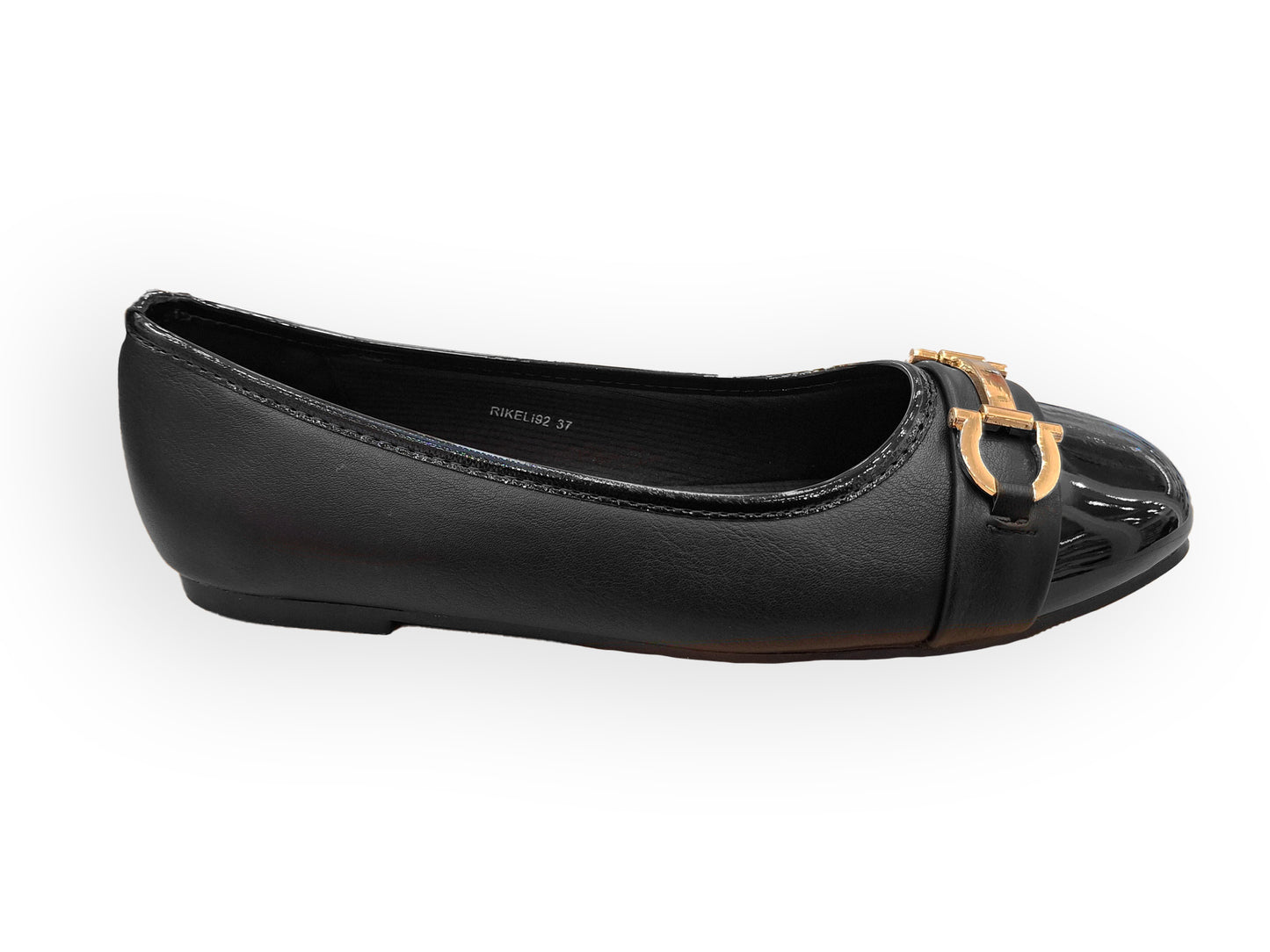 RIKELI92A CASUAL BALLERINA FLAT Negro