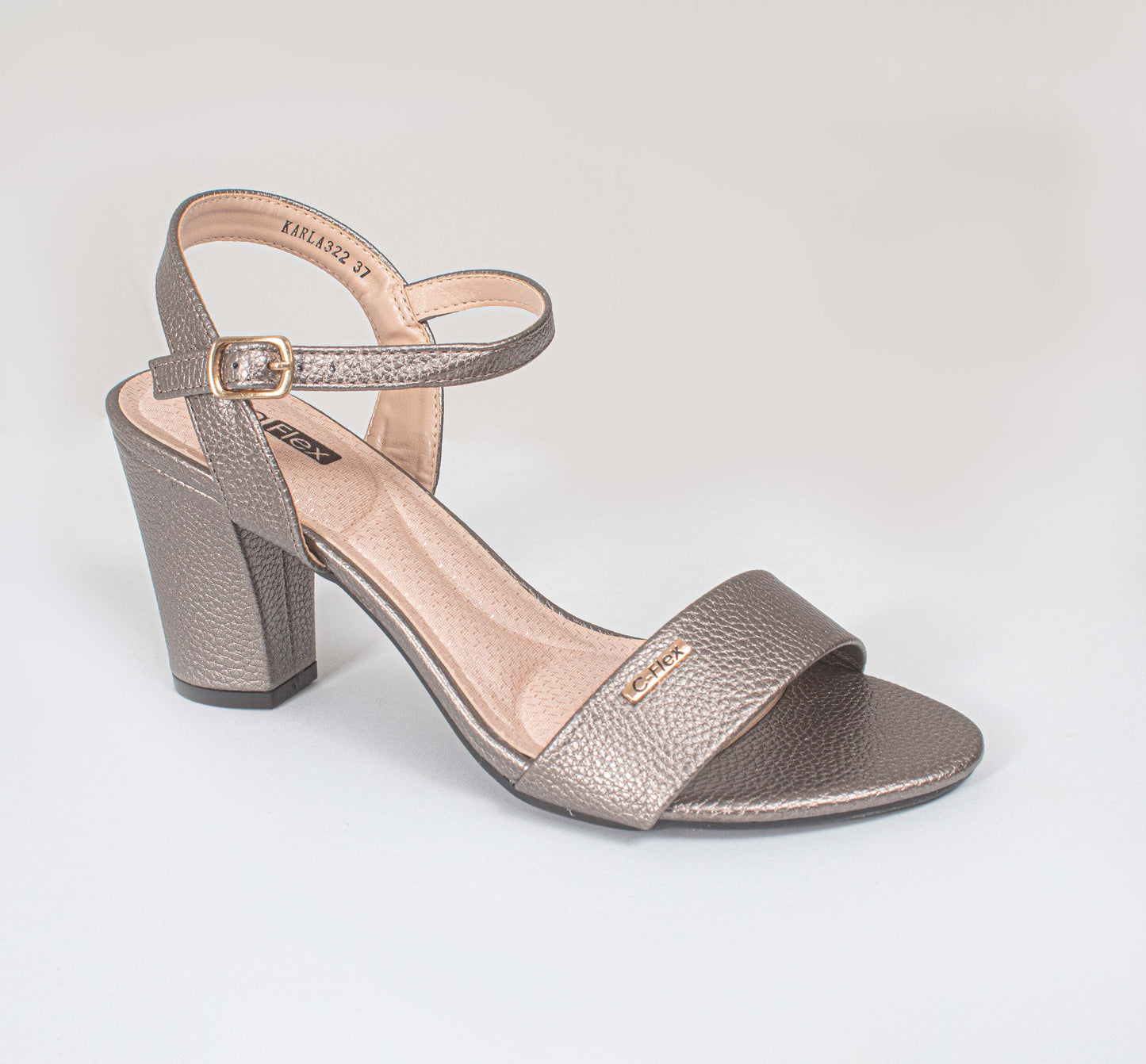 KARLA322LA CASUAL SANDALIAS CON HEBILLA Gris
