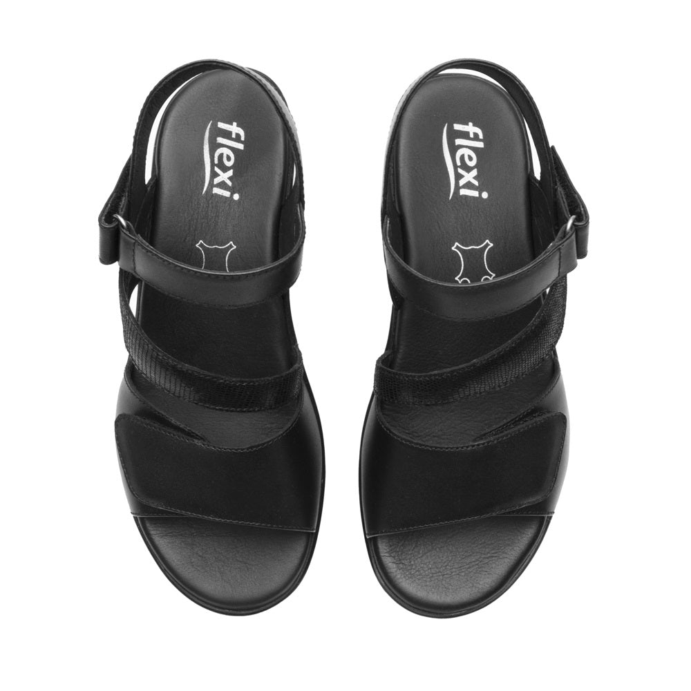 116023 SANDALIAS VELCRO AMAPOLA Negro