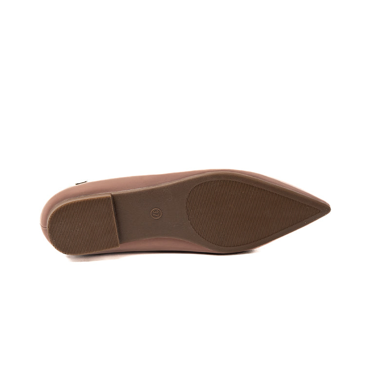 RIKELI54 CASUAL BALLERINA FLAT Natural