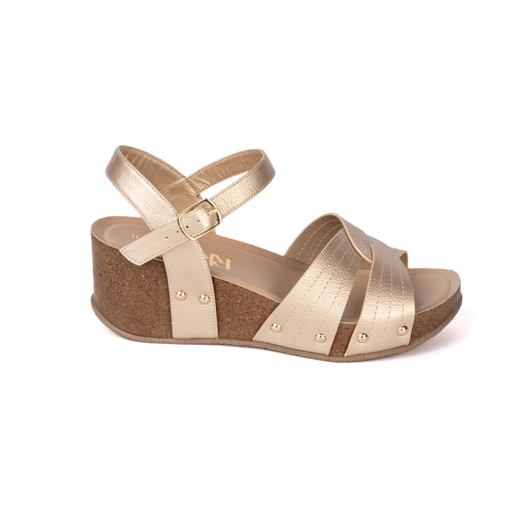 15035-16A SANDALIAS PLATAFORMA CMS 5 Oro