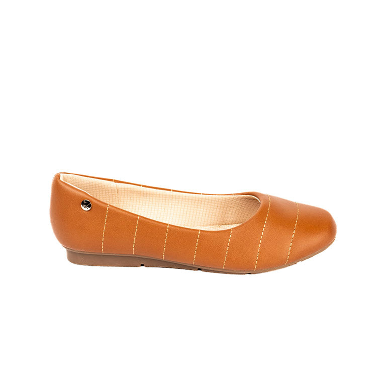 RIKELI83A CASUAL BALLERINA FLAT Marron