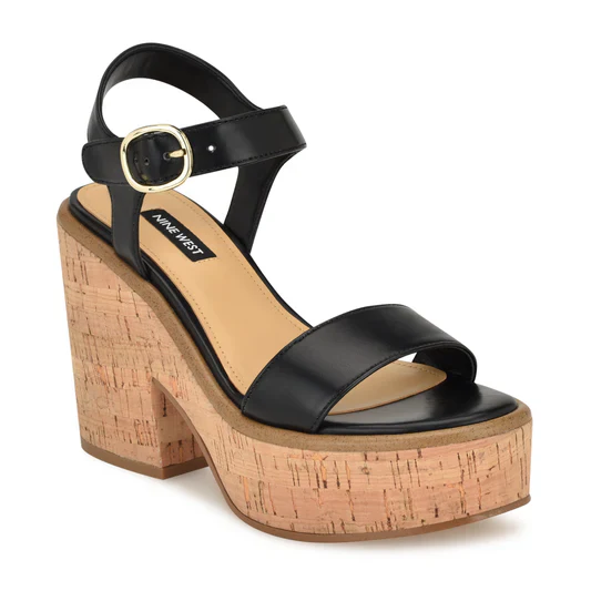 WNAMYE3 CASUAL SANDALIAS TACÓN Negro