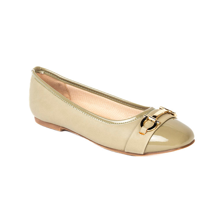 RIKELI92A CASUAL BALLERINA FLAT Verde