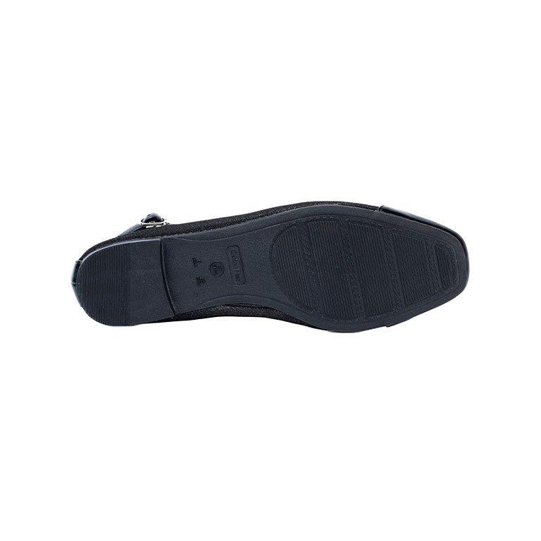RIKELI76A CASUAL BALLERINA FLAT Negro