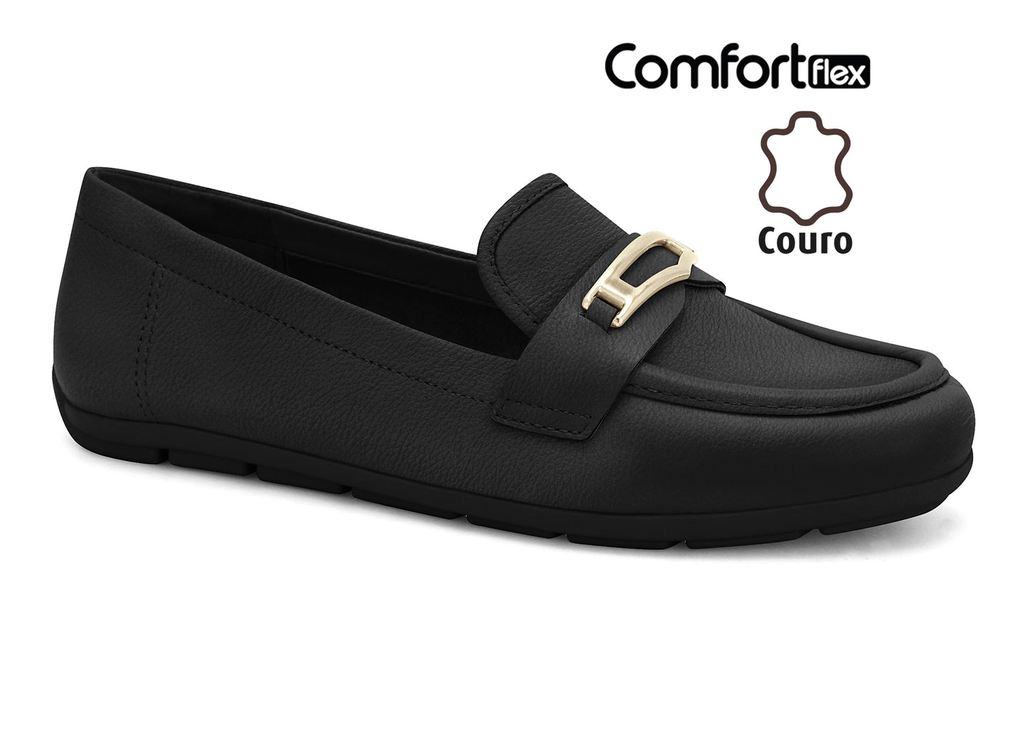 25-61331 CASUAL MOCASINES FLAT Negro