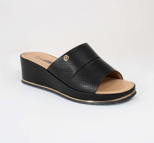 KANELA215LA CASUAL SANDALIAS CON HEBILLA Negro