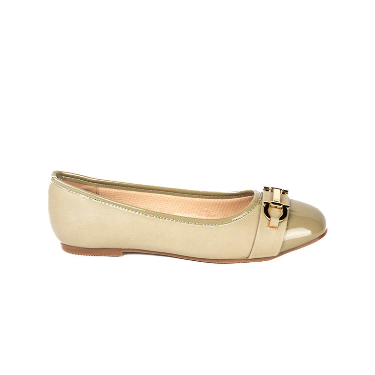 RIKELI92A CASUAL BALLERINA FLAT Verde