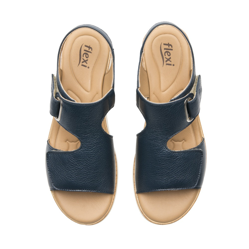 124210 SANDALIAS VELCRO DARIANA Azul