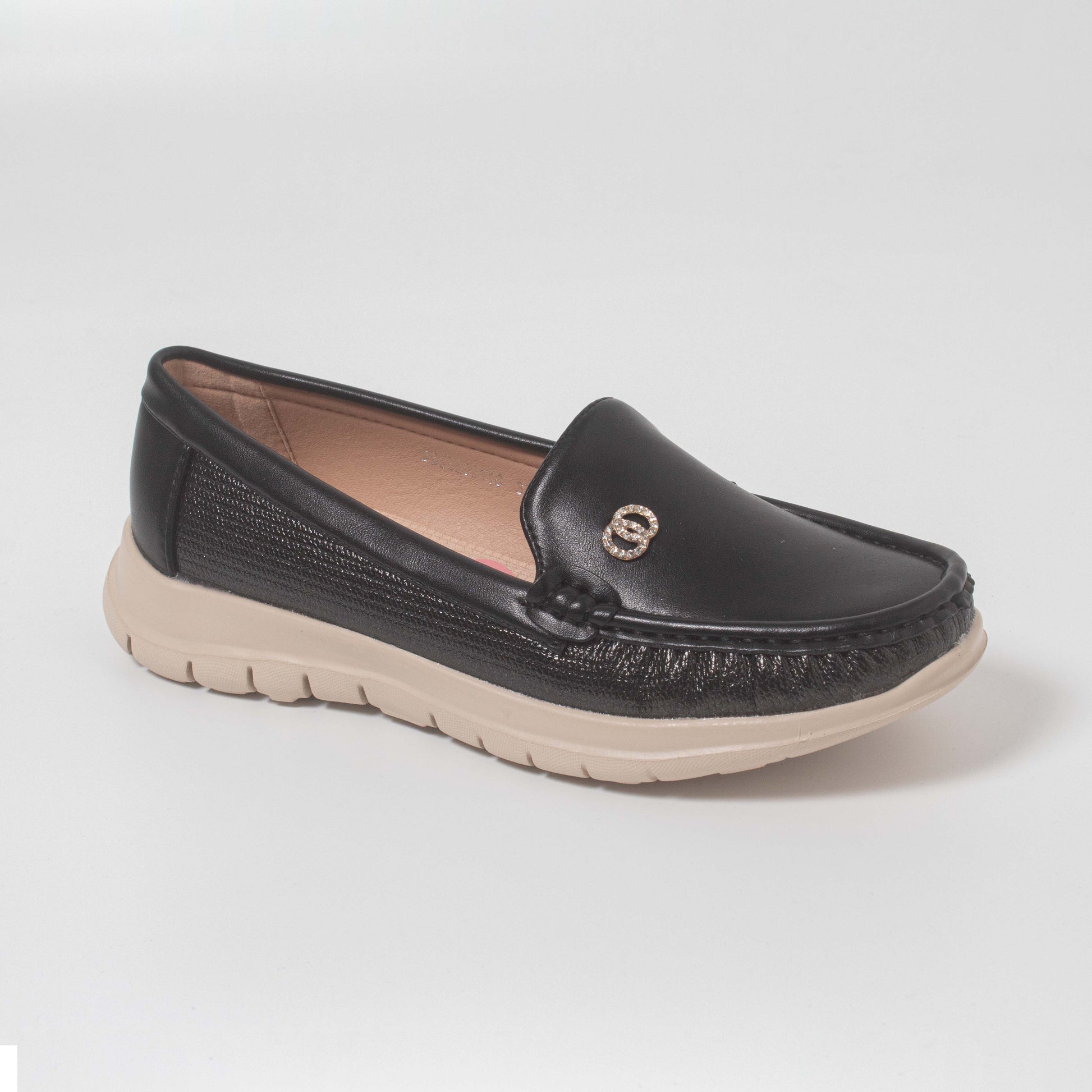 JESSICA110LA CASUAL MOCASINES SLIP-ON (DE METER) Negro