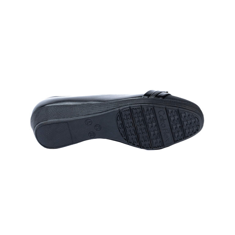 RIKELI86A CASUAL BALLERINA PLATAFORMA Negro