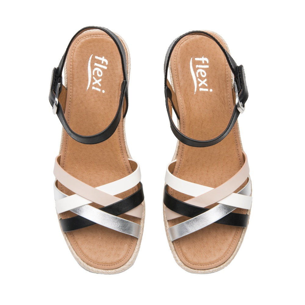 135402 SANDALIAS CUÑA MERIDA Negro