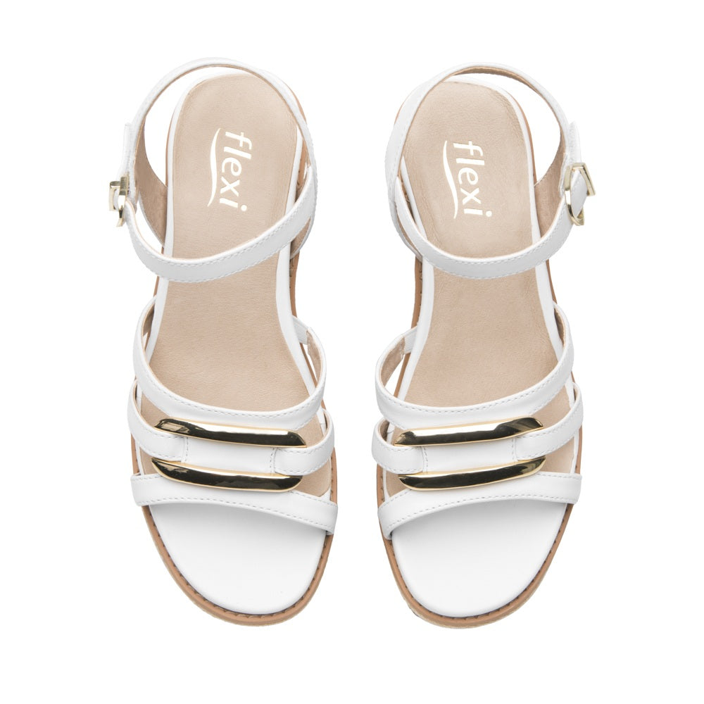 135601 SANDALIAS CUÑA ESTER Blanco