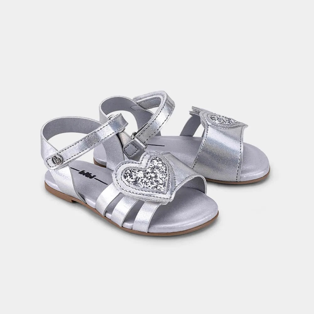 1102371 CASUAL SANDALIAS FLAT Plateado