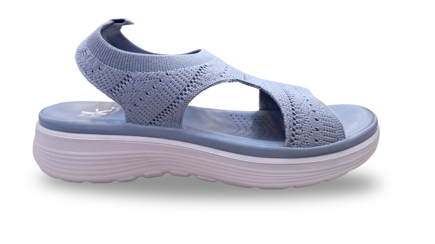 CY-240513 SANDALIAS PLATAFORMA COMFORT Azul