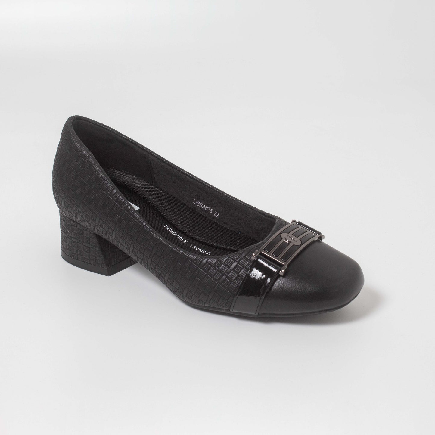 LISSA676LA CASUAL VESTIR TACÓN Negro