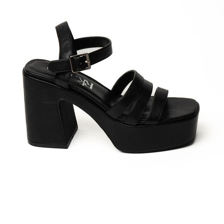23034 SANDALIAS FLAT SANDALIAS Negro 39