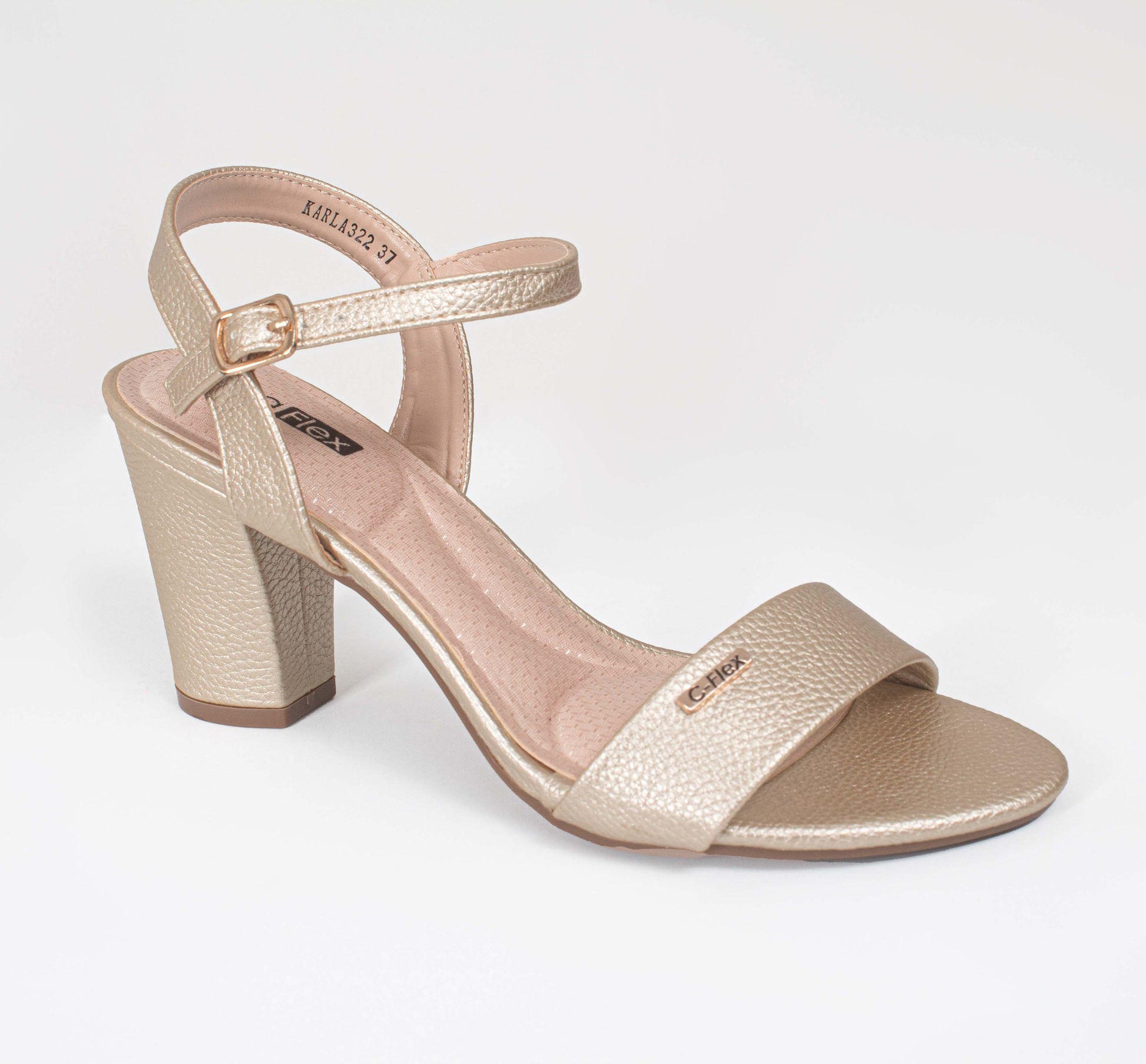 KARLA322LA CASUAL SANDALIAS CON HEBILLA Oro