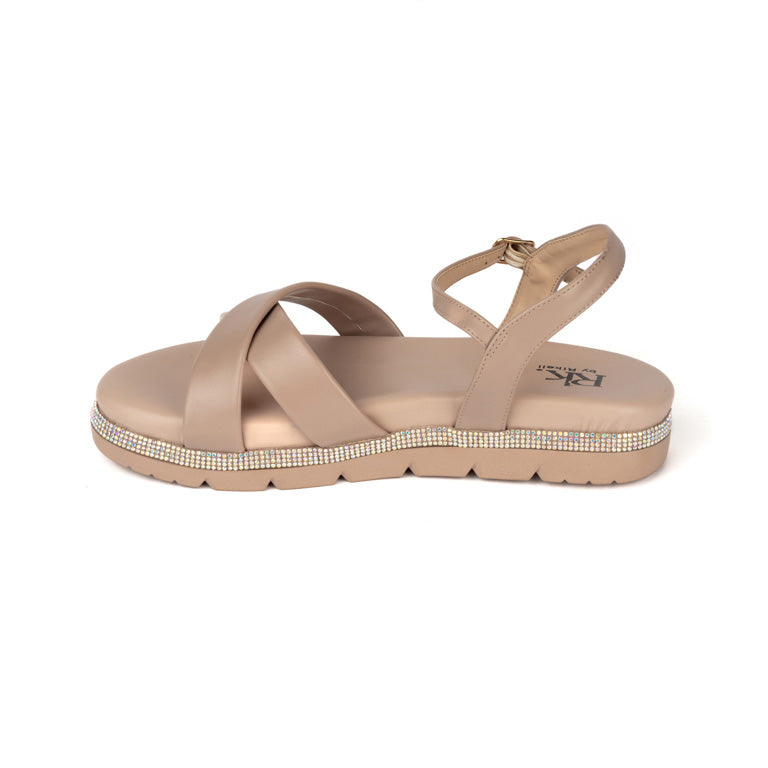 RIKELI121A CASUAL SANDALIAS FLAT Beige