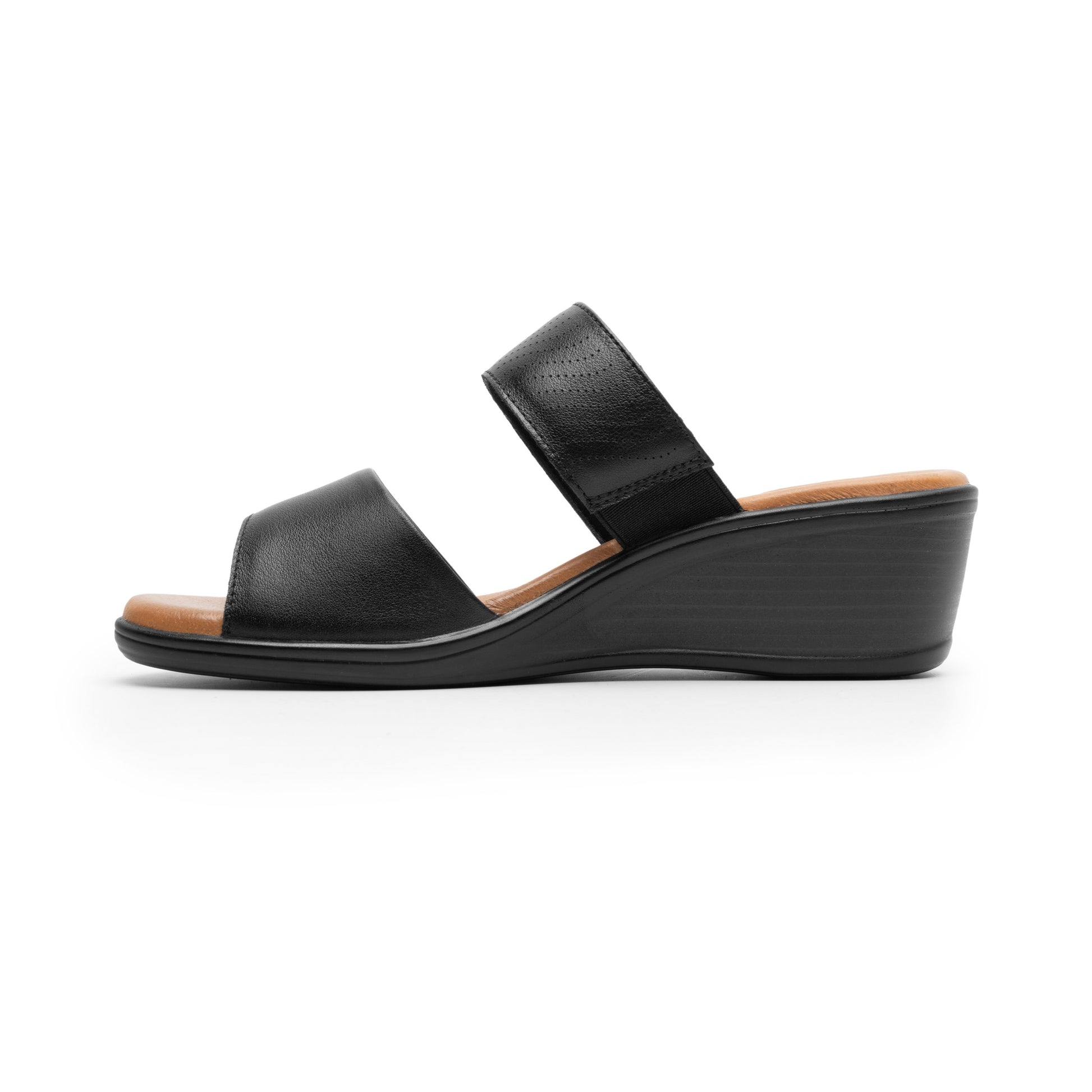 123702 SANDALIAS CUÑA ZURA Negro