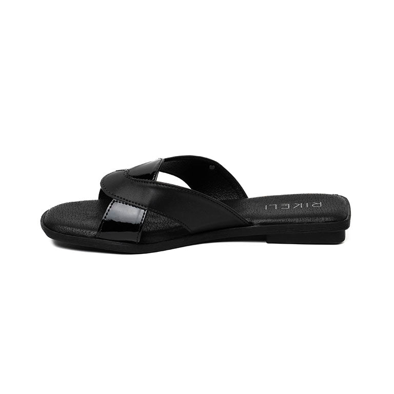RK 319-02 CASUAL SANDALIAS FLAT Negro
