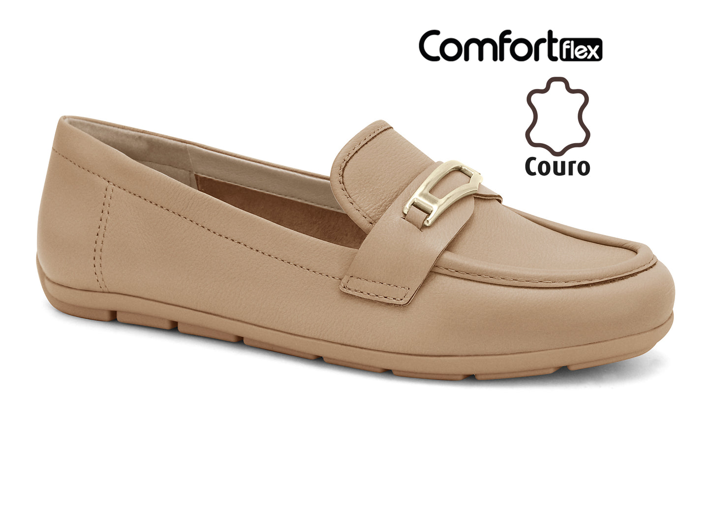 25-61331 CASUAL MOCASINES FLAT Avellana