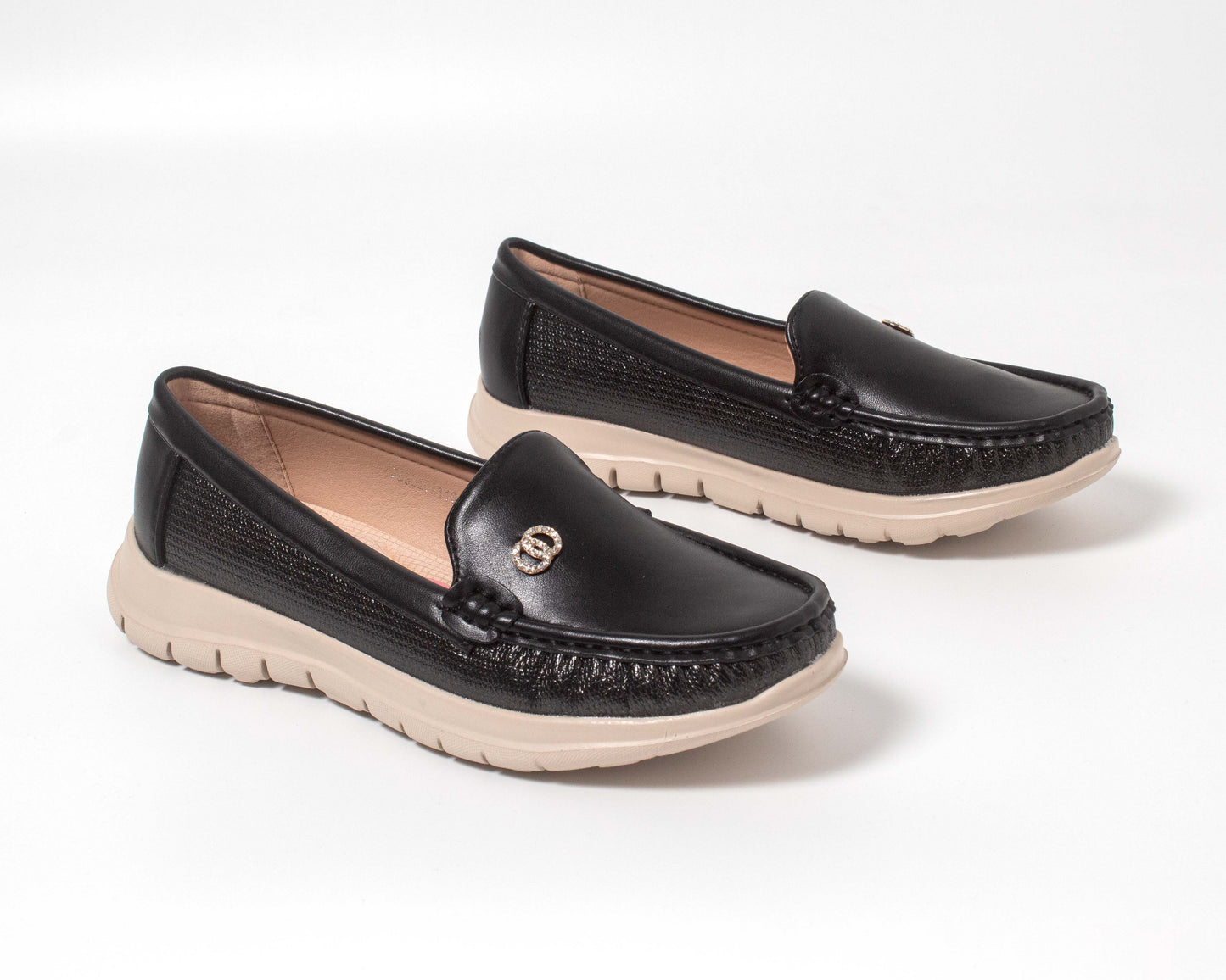 JESSICA110LA CASUAL MOCASINES SLIP-ON (DE METER) Negro