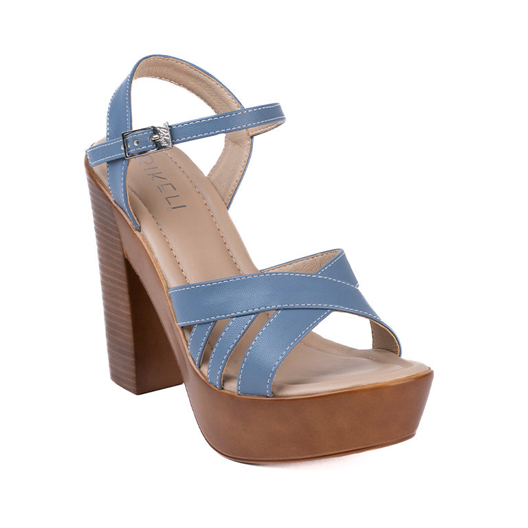 RK 157-75 SANDALIAS TACÓN CMS 12 Celeste