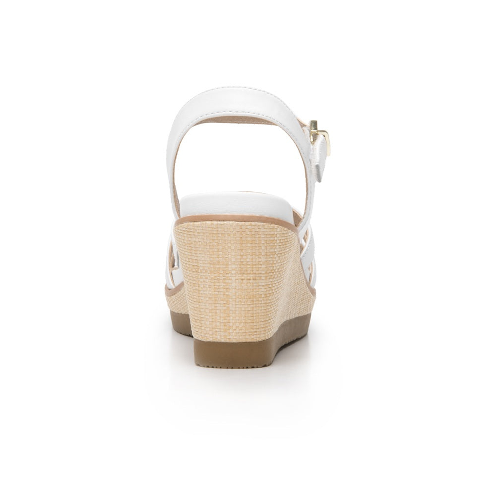 135601 SANDALIAS CUÑA ESTER Blanco