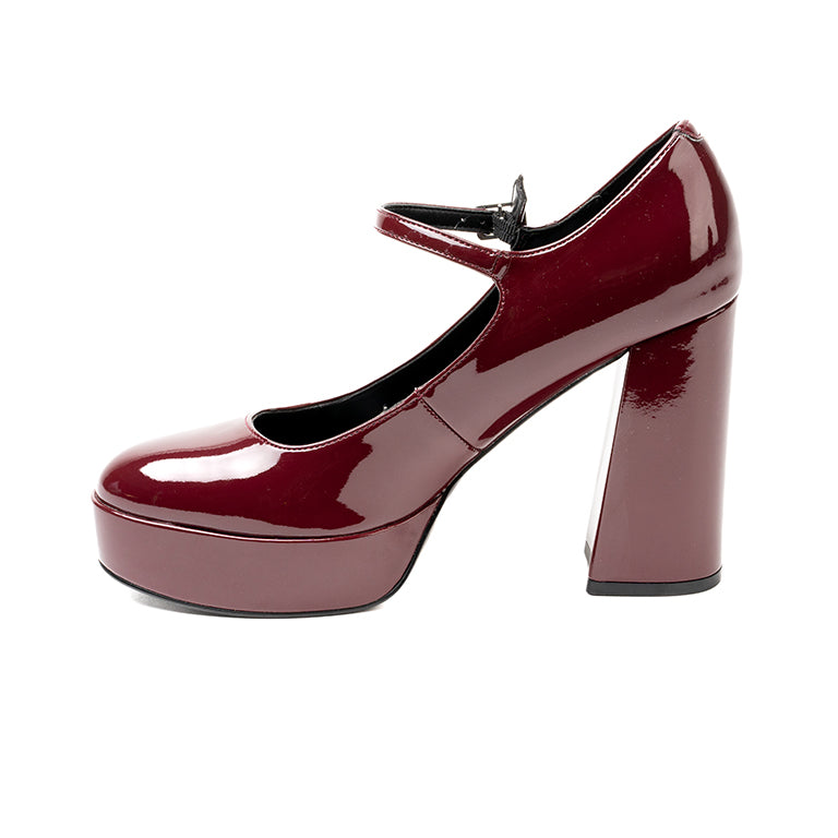 WNPRETZ3 CASUAL FORMAL TACÓN Vino 8.5