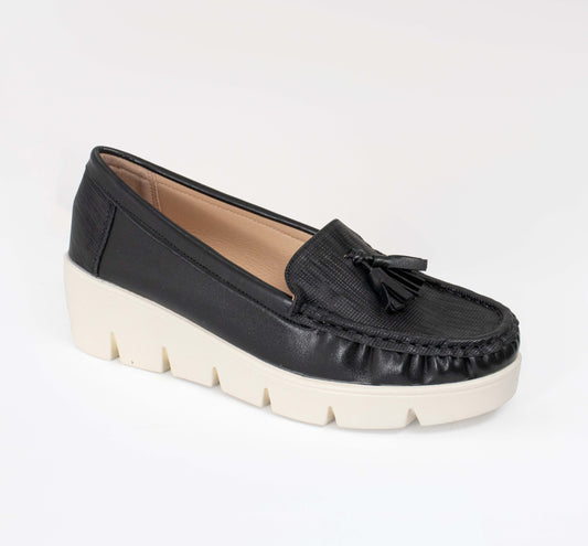 JESSICA091LA CASUAL MOCASINES CASUAL Negro